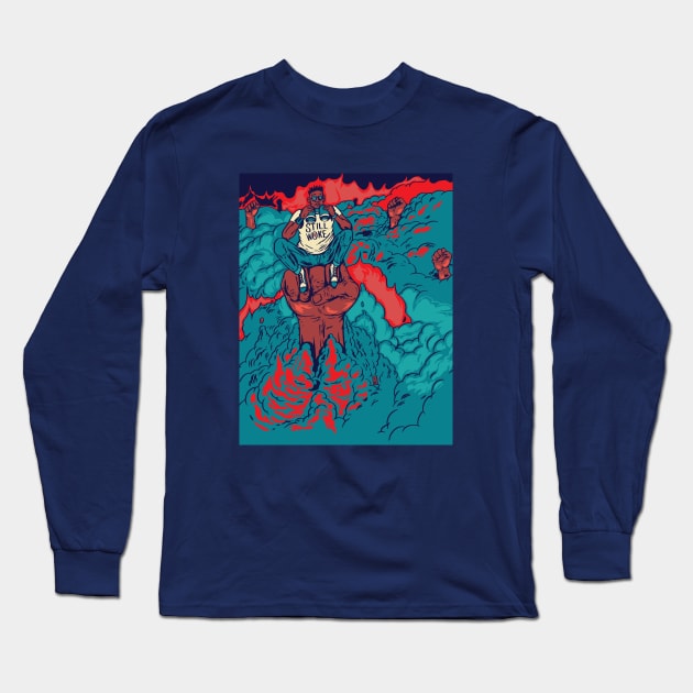 Still Woke Long Sleeve T-Shirt by Thomcat23